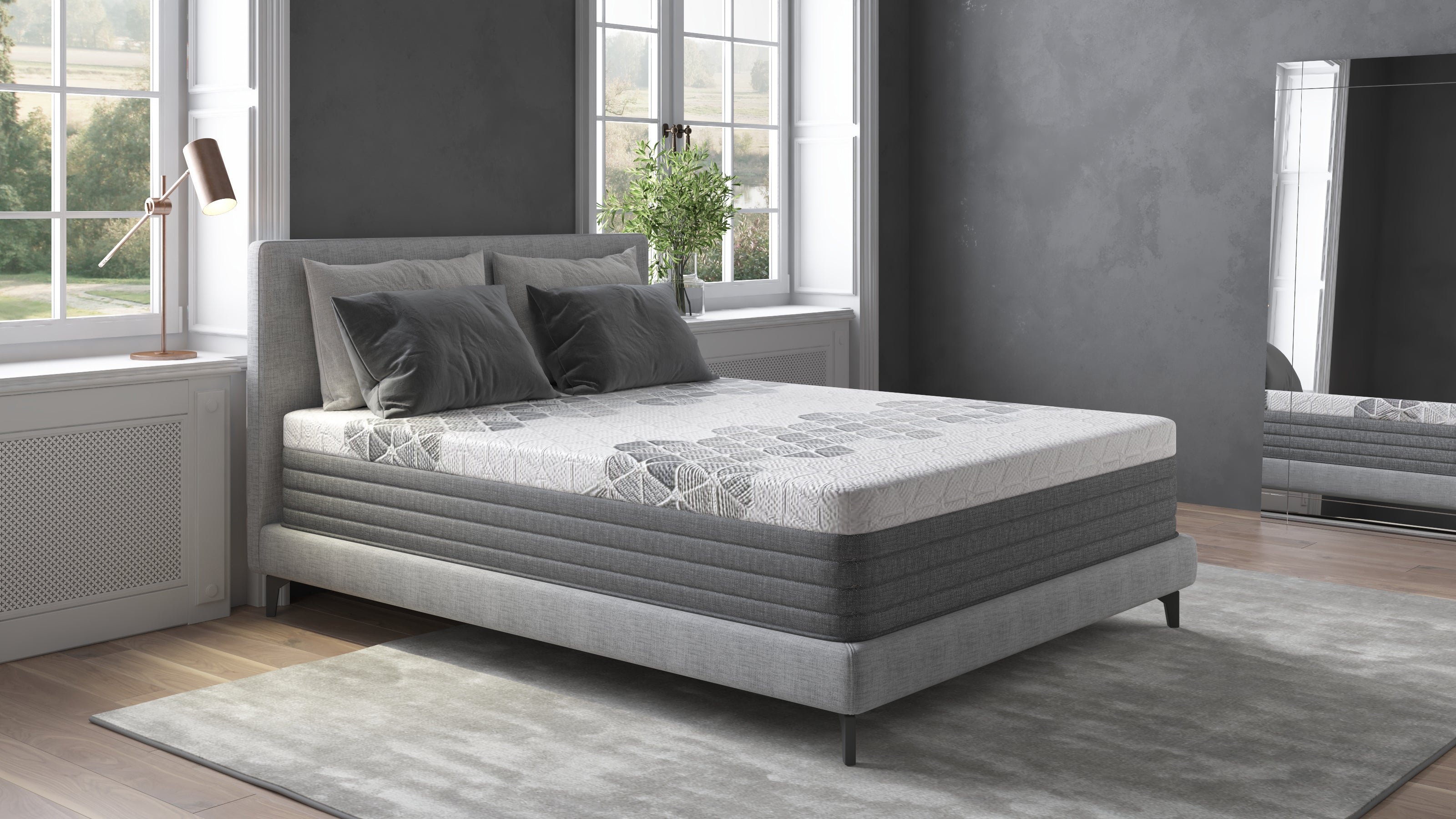 ErgoFit 12 Inch Plush Hybrid California King Mattress