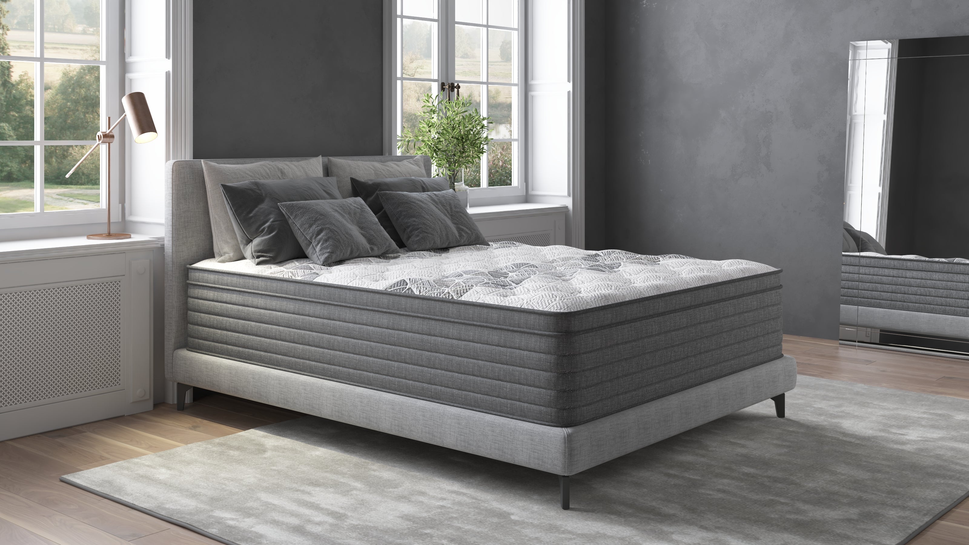 ErgoMax 13 Inch Cushion Firm Hybrid California King Mattress